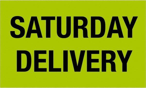 Tape Logic - 5" Long, Fluorescent Green Paper Shipping Label - For Multi-Use - Apex Tool & Supply