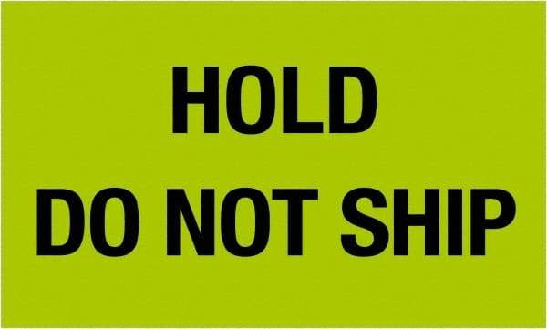 Tape Logic - 5" Long, Fluorescent Green Paper Shipping Label - For Multi-Use - Apex Tool & Supply