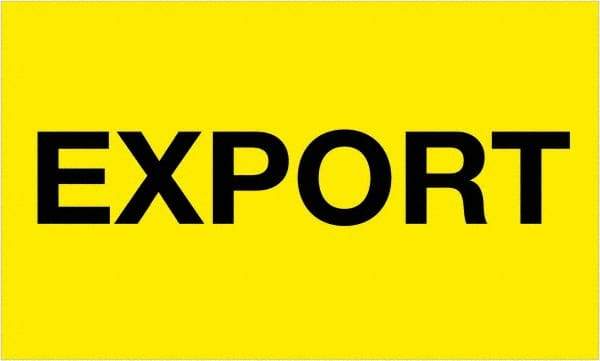 Tape Logic - 5" Long, Fluorescent Yellow Paper Shipping Label - For Multi-Use - Apex Tool & Supply