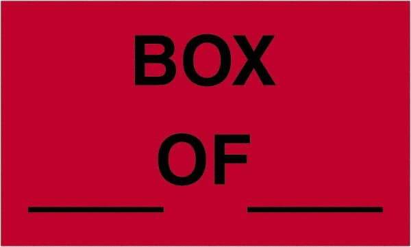 Tape Logic - 5" Long, Fluorescent Red Paper Shipping Label - For Multi-Use - Apex Tool & Supply