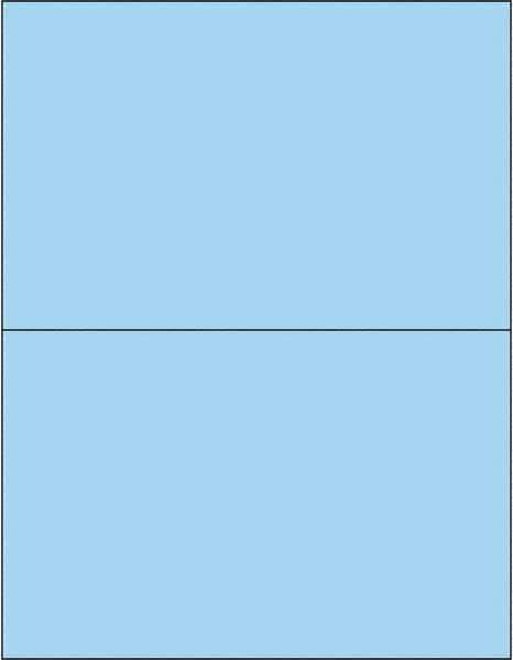 Tape Logic - 8-1/2" Long, Pastel Blue Paper Laser Label - For Laser Printers - Apex Tool & Supply