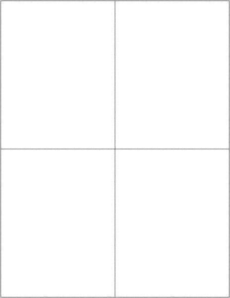 Tape Logic - 5-1/2" Long, White Paper Laser Label - For Laser Printers - Apex Tool & Supply