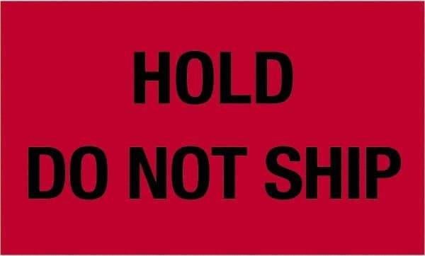 Tape Logic - 5" Long, Fluorescent Red Paper Shipping Label - For Multi-Use - Apex Tool & Supply