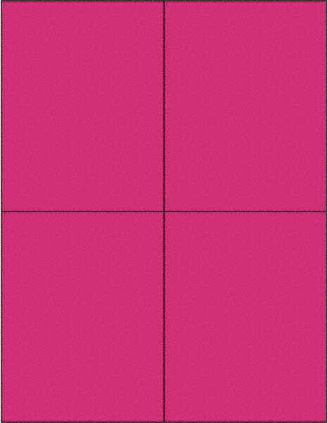 Tape Logic - 5-1/2" Long, Fluorescent Pink Paper Laser Label - For Laser Printers - Apex Tool & Supply