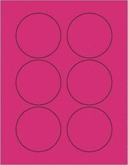 Tape Logic - 3" Long, Fluorescent Pink Paper Laser Label - For Laser Printers - Apex Tool & Supply