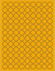 Tape Logic - 3/4" Long, Fluorescent Orange Paper Laser Label - For Laser Printers - Apex Tool & Supply