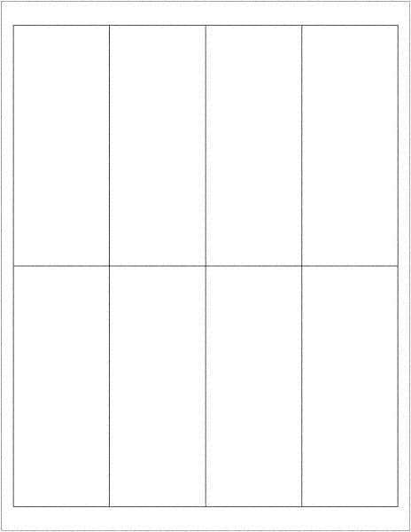 Tape Logic - 5" Long, White Paper Laser Label - For Laser Printers - Apex Tool & Supply