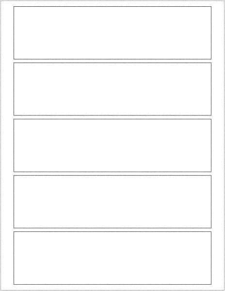 Tape Logic - 7-1/2" Long, White Paper Laser Label - For Laser Printers - Apex Tool & Supply