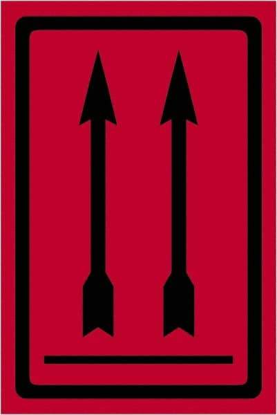 Tape Logic - 6" Long, Fluorescent Red Paper Shipping Label - For Multi-Use - Apex Tool & Supply