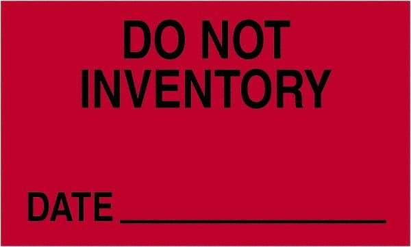 Tape Logic - 5" Long, Fluorescent Red Paper Shipping Label - For Multi-Use - Apex Tool & Supply
