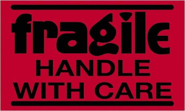 Tape Logic - 5" Long, Fluorescent Red Paper Shipping Label - For Multi-Use - Apex Tool & Supply