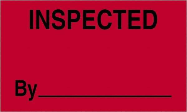 Tape Logic - 5" Long, Fluorescent Red Paper Shipping Label - For Multi-Use - Apex Tool & Supply