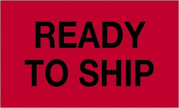 Tape Logic - 5" Long, Fluorescent Red Paper Shipping Label - For Multi-Use - Apex Tool & Supply