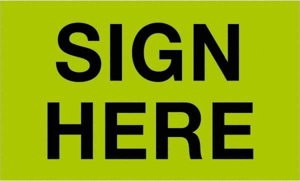 Tape Logic - 5" Long, Fluorescent Green Paper Shipping Label - For Multi-Use - Apex Tool & Supply