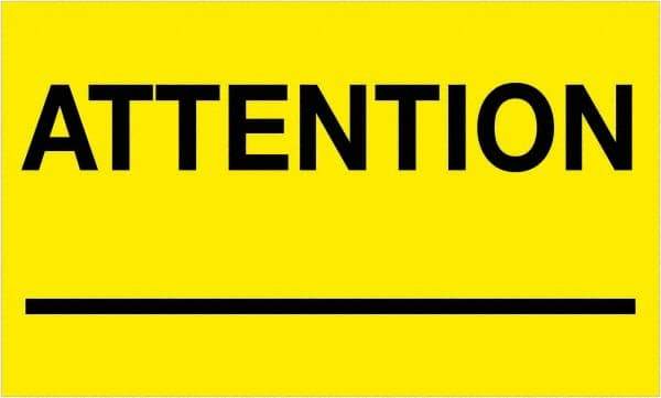 Tape Logic - 5" Long, Fluorescent Yellow Paper Shipping Label - For Multi-Use - Apex Tool & Supply