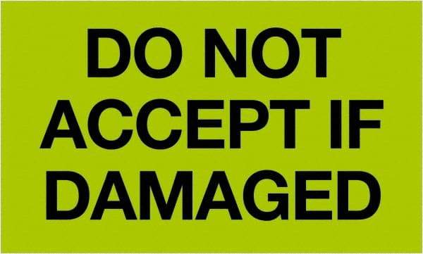 Tape Logic - 5" Long, Fluorescent Green Paper Shipping Label - For Multi-Use - Apex Tool & Supply