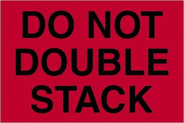 Tape Logic - 6" Long, Fluorescent Red Paper Shipping Label - For Multi-Use - Apex Tool & Supply