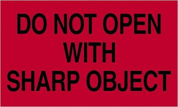 Tape Logic - 5" Long, Fluorescent Red Paper Shipping Label - For Multi-Use - Apex Tool & Supply