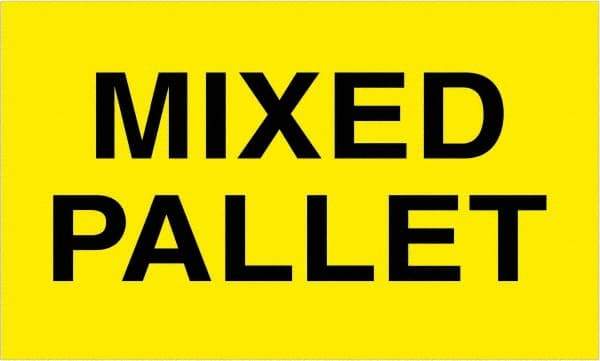 Tape Logic - 5" Long, Fluorescent Yellow Paper Shipping Label - For Multi-Use - Apex Tool & Supply
