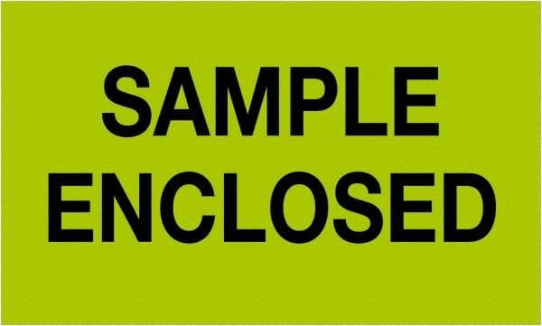 Tape Logic - 5" Long, Fluorescent Green Paper Shipping Label - For Multi-Use - Apex Tool & Supply