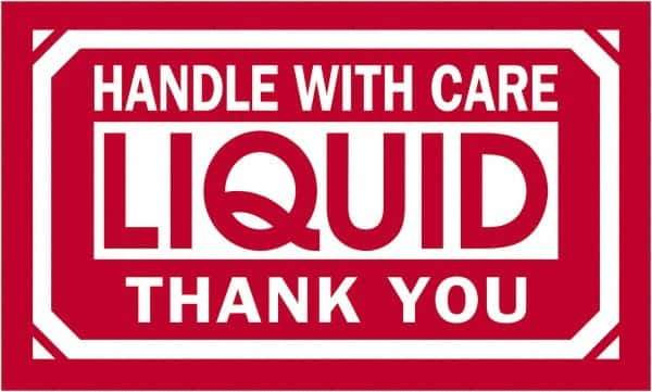 Tape Logic - 5" Long, Red/White Paper Shipping Label - For Multi-Use - Apex Tool & Supply