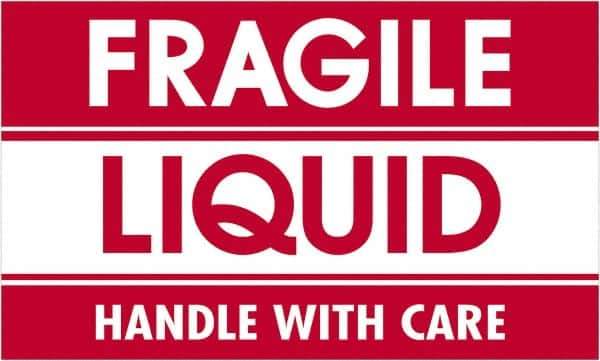 Tape Logic - 5" Long, Red/White Paper Shipping Label - For Multi-Use - Apex Tool & Supply