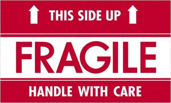 Tape Logic - 5" Long, Red/White Paper Shipping Label - For Multi-Use - Apex Tool & Supply