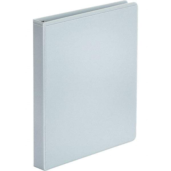 UNIVERSAL - 175 Sheet Capacity, 8-1/2 x 11", View Ring Binder - Polypropylene, White - Apex Tool & Supply