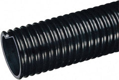 Kuriyama of America - 3" ID x 3.64" OD, 40 Max psi, Full In. Hg, Dry Material Handling & Transfer Hose - Polyurethane Liner, PVC Cover, -40 to 150°F, 4" Bend Radius, 50' Coil Length, Black - Apex Tool & Supply