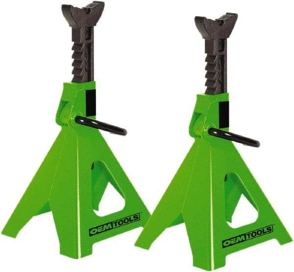 OEM Tools - 12,000 Lb Capacity Jack Stand - 15-3/4 to 24-3/8" High - Apex Tool & Supply