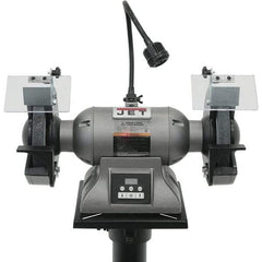 Jet - 8" Wheel Diam x 1" Wheel Width, 1 hp Grinder - 5/8" Arbor Hole Diam, 3 Phase, 3,600 Max RPM, 115 Volts - Apex Tool & Supply