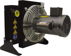 AKG Thermal Systems - SAE #20, 1 Fan Mount, Liquid-To-Air Aluminum Brazed Process Equipment Heat Exchanger - Oil Cooler, Ethylene Glycol/Water Mixture Cooler, 19.6" High x 21.65" Wide x 15.5" Deep, 250°F Max - Apex Tool & Supply