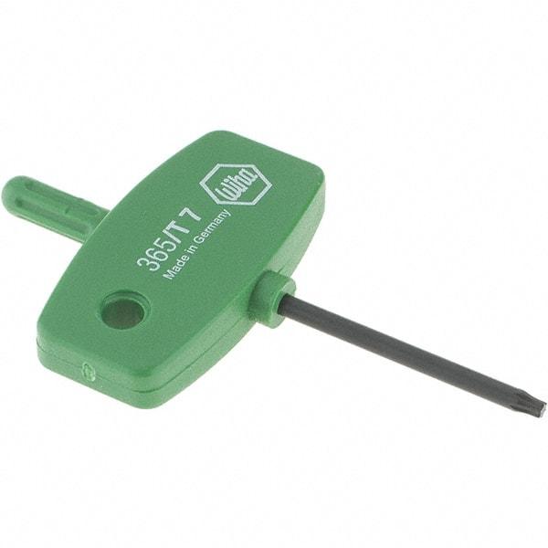 Wiha - T7 Torx Key - Wing Handle, 35mm Length Under Head, 2.7" OAL - Apex Tool & Supply