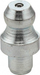 Umeta - Straight Head Angle, M8 Drive-In Stainless Steel Drive-In Grease Fitting - 10mm Hex, 15mm Overall Height, 5.5mm Shank Length - Apex Tool & Supply