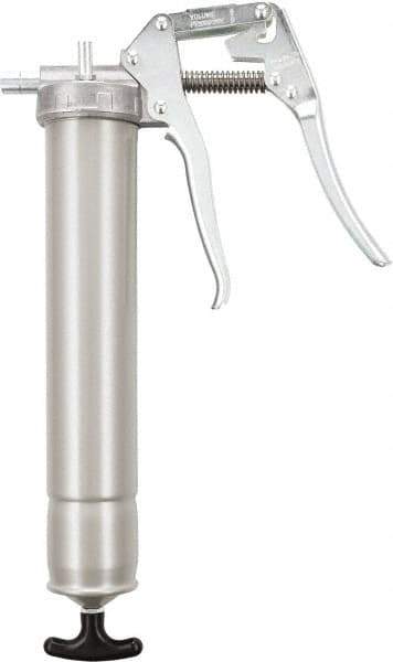 Umeta - Pistol Grip Grease Gun, Variable Pressure/Volume Link, Rigid Extension and Coupler, Cartridge, Suction Fill & Loader Pump - 16 oz Capacity, 1/8 Thread Outlet, Cartridge, Suction Fill & Loader Pump - Apex Tool & Supply