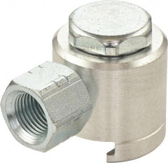 Umeta - 1" Long, 1/8 Thread, Aluminum Grease Gun Button-Head Coupler - NPT (F) Thread - Apex Tool & Supply
