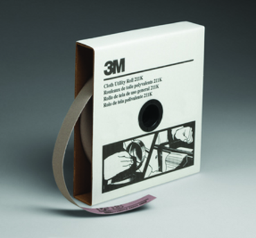 1-1/2" x 50 yds - 220 Grit - Aluminum Oxide - J Weight - Utility Cloth Roll 211K - Apex Tool & Supply