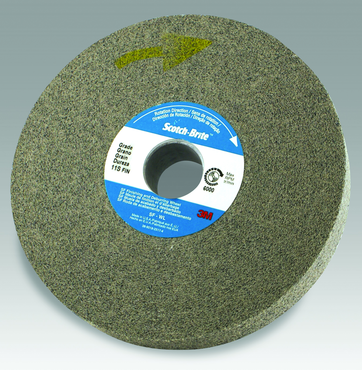 6" - FIN Grit - Silicon Carbide - Light Deburring Wheel - Apex Tool & Supply