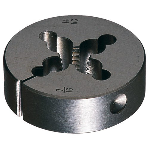 #10–24 1″ OD 382 Carbon Steel Round Adjustable Die - Exact Industrial Supply