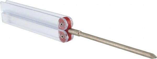 DMT - 9-1/2" OAL Fine Round Chainsaw File Diamond File - 3/16" Wide x 3/16" Thick, 3-3/4 LOC, Red, 600 Grit - Apex Tool & Supply