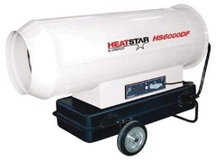 Heatstar - 610,000 BTU Rating, Diesel Forced Air Heater - 14,250 Sq Ft Max Heating Area, 35.6 Gal Capacity, Fuel with Diesel, Kerosene, JP-8 & Jet8 - Apex Tool & Supply