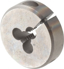 Cle-Line - #6-32 UNC High Speed Steel Round Adjustable Die - Apex Tool & Supply