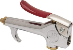 Value Collection - 90 Max psi Brass Thumb Lever Blow Gun - 1/4 NPT, 7/16" Tube Length, Chrome Plated Zinc - Apex Tool & Supply
