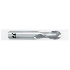 1/2" Dia. - 3" OAL - Carbide - Ball End HP End Mill-2 FL - Apex Tool & Supply