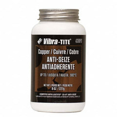Vibra-Tite - 8 oz Jar, Copper Anti-Seize Lubricant, with Brush Cap - Apex Tool & Supply