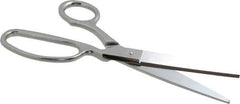 Heritage Cutlery - 4" LOC, 9" OAL Chrome Plated Standard Shears - Right Hand, Metal Offset Handle, For General Purpose Use - Apex Tool & Supply