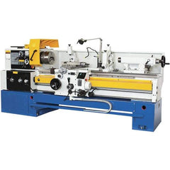 Summit - 18-1/4" Swing, 60" Between Centers, 120 Volt, Triple Phase Toolroom Lathe - 5MT Taper, 10 hp, 32 to 1,500 RPM, 3-1/8" Bore Diam, 44" Deep x 63" High x 114" Long - Apex Tool & Supply
