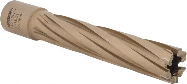 Hougen - 11/16" Diam x 3" Deep Carbide-Tipped Annular Cutter - Apex Tool & Supply