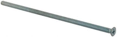Value Collection - #10-24 UNC, 5-1/2" OAL Phillips Drive Machine Screw - Flat Head, Grade J82 Steel, Zinc-Plated Finish, Without Washer - Apex Tool & Supply