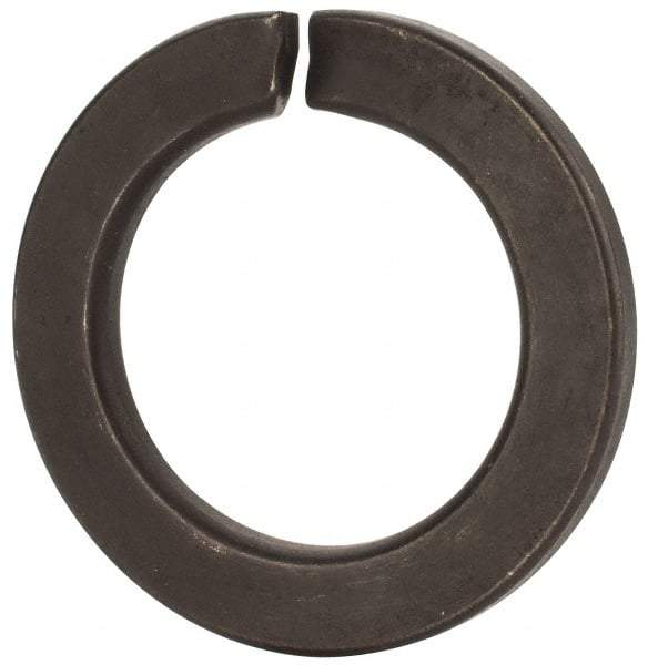 Value Collection - M39, 39.5mm ID, 61.2mm OD, 6mm Thick Split Lock Washer - Grade 8 Spring Steel, Uncoated, 39.5mm Min ID, 40.7mm Max ID - Apex Tool & Supply
